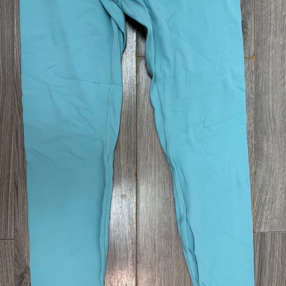 Lululemon Align High-Rise‎ Nulu Leggings Turquoise Blue Yoga Pants 28" Size 8 - Picture 6 of 13